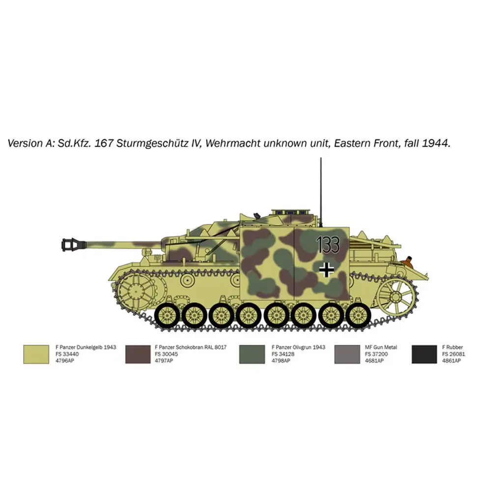 imagen de Italeri 1/35 Sd.Kfz. 167 Sturmgeschütz IV vehículo de asalto maqueta 3