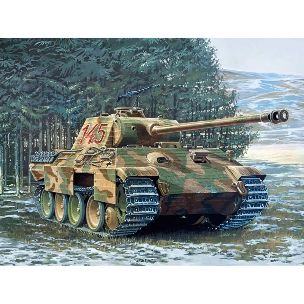 imagen de Italeri 1/35 Sd.Kfz. 171 Panther Ausf. A modelo de tanque 10