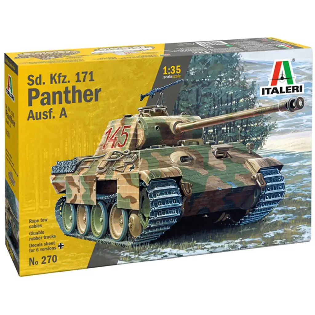 imagen de Italeri 1/35 Sd.Kfz. 171 Panther Ausf. A modelo de tanque 1