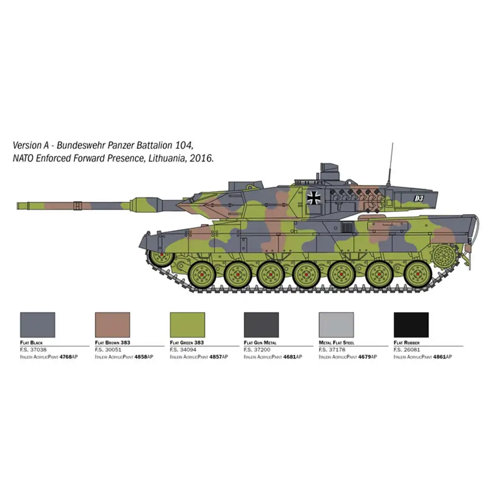 imagen de Italeri 1/35 tanque Leopard 2A6 maqueta 3