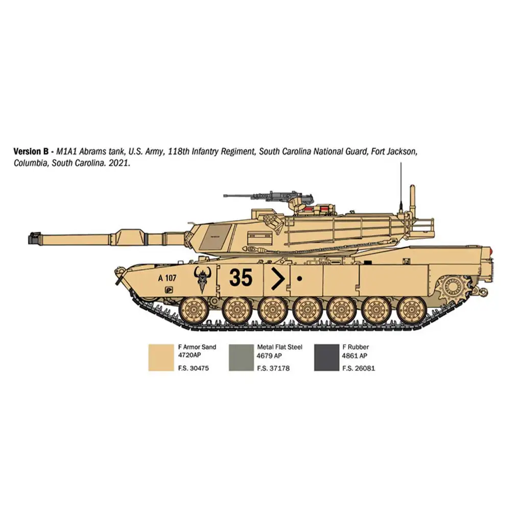 imagen de Italeri 1/35 tanque M1A1 Abrams maqueta 4