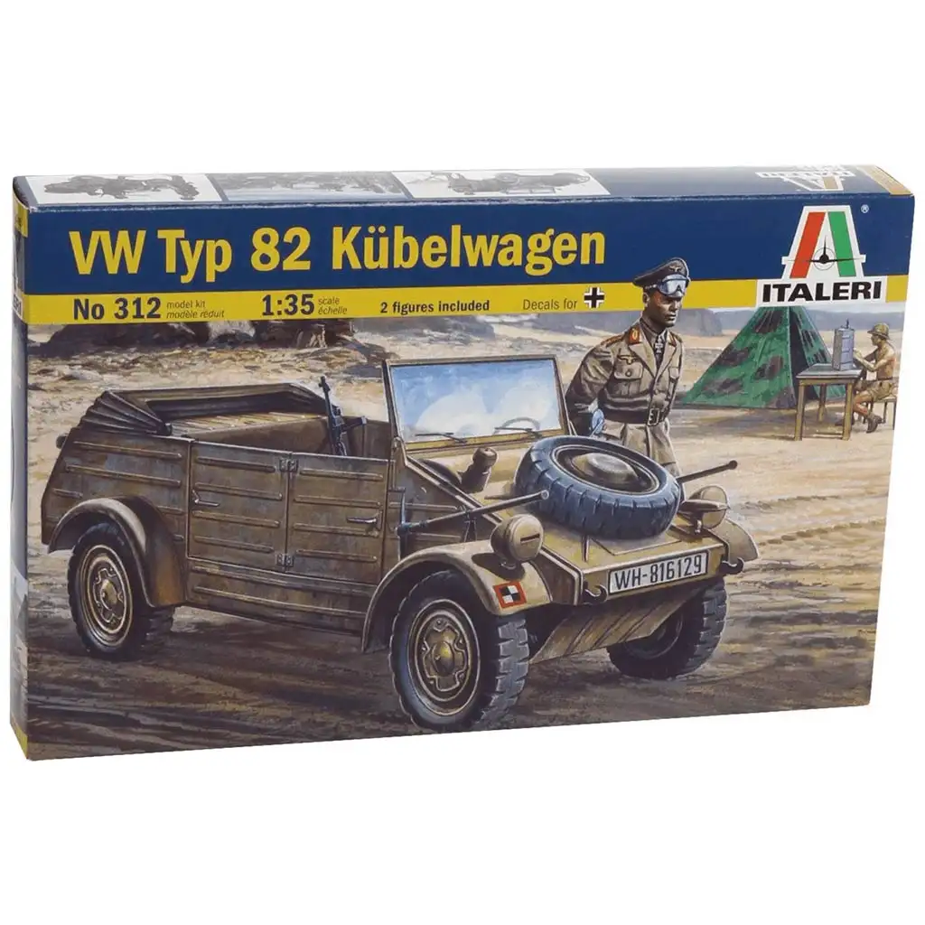 imagen de Italeri 1/35 VW Tipo 82 Kübelwagen vehículo militar maqueta 1