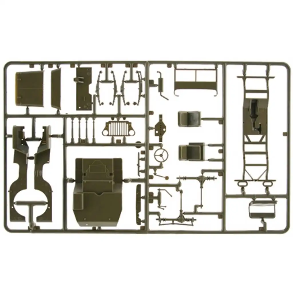 imagen de Italeri 1/35 Willys MB jeep militar con remolque modelo 6