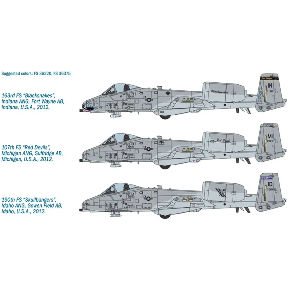 imagen de Italeri 1/48 A-10C Blacksnakes modelo de avión 3