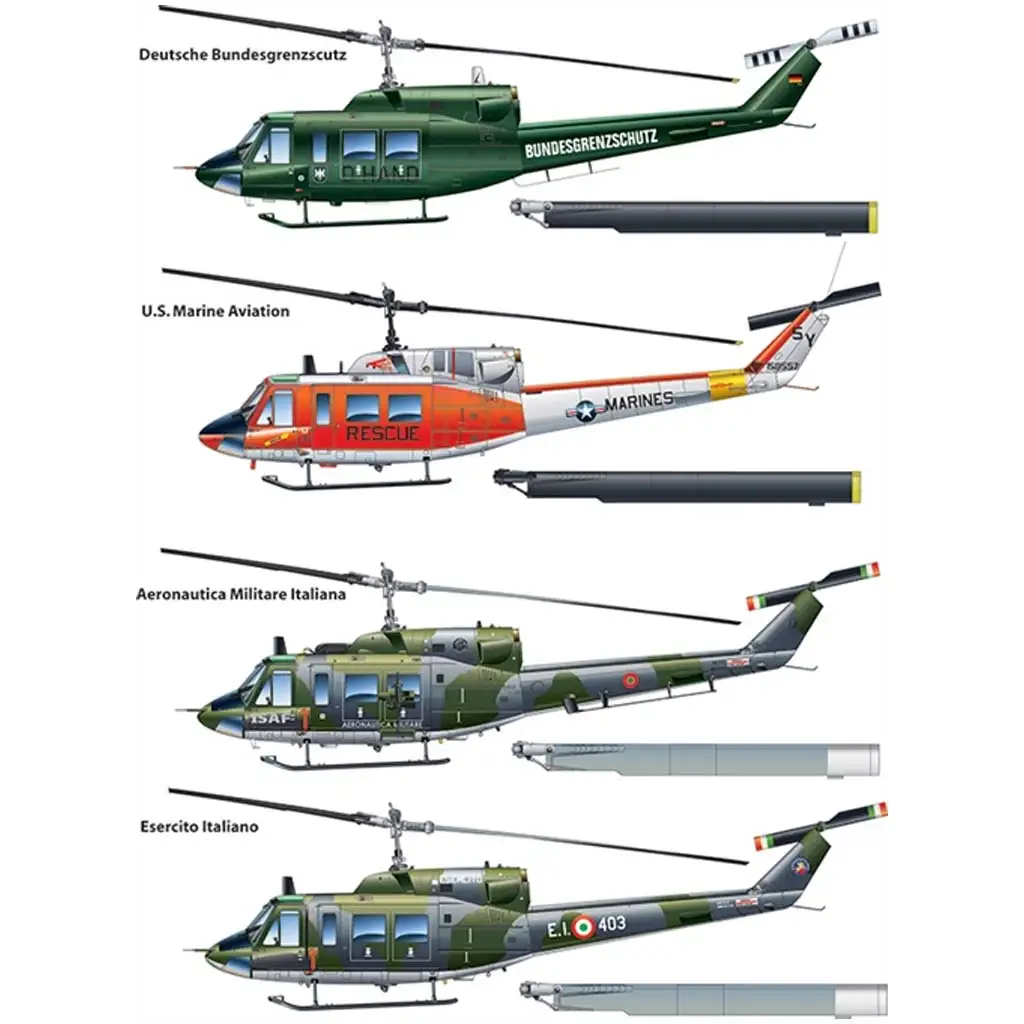 imagen de Italeri 1/48 AB 212 / UH-1N helicóptero maqueta 3