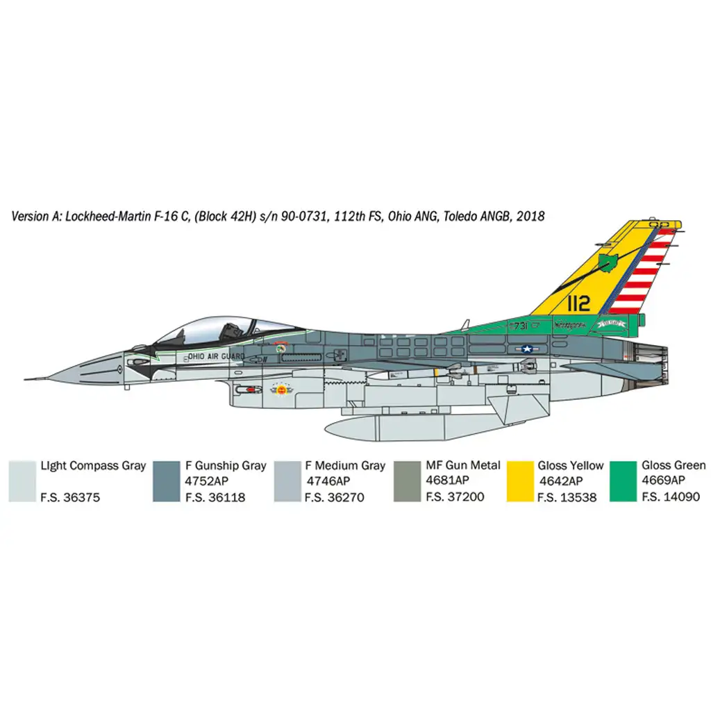imagen de Italeri 1/48 F-16C Fighting Falcon caza modelo 3