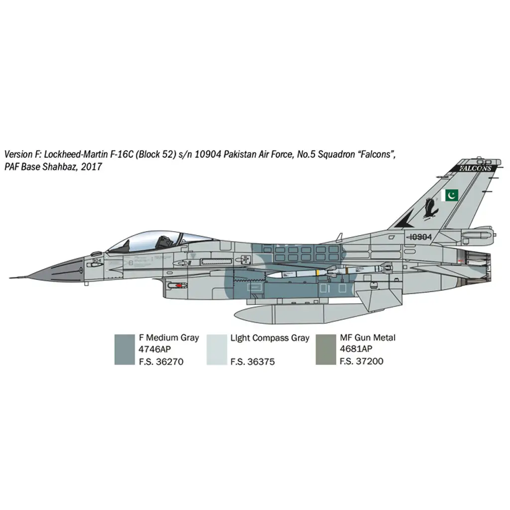 imagen de Italeri 1/48 F-16C Fighting Falcon caza modelo 5