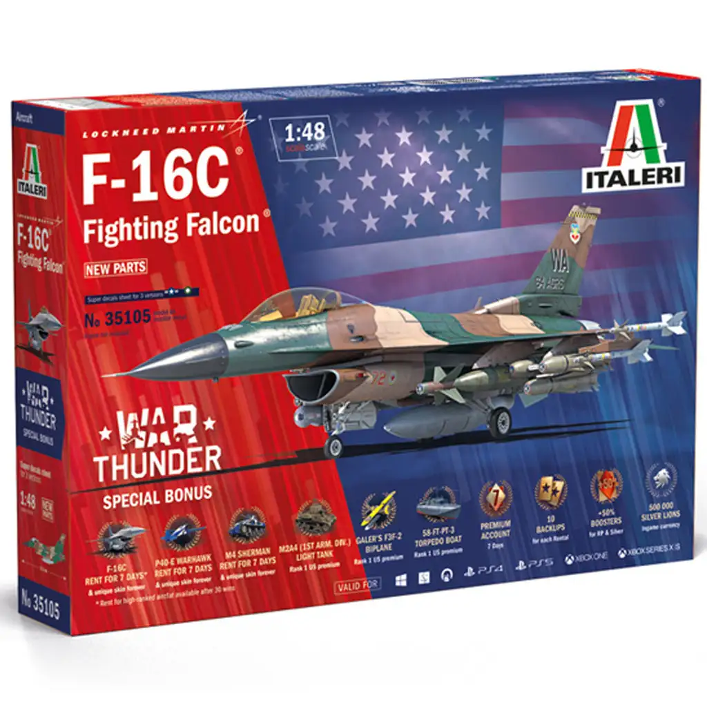 imagen de Italeri 1/48 F-16C Fighting Falcon caza modelo 1