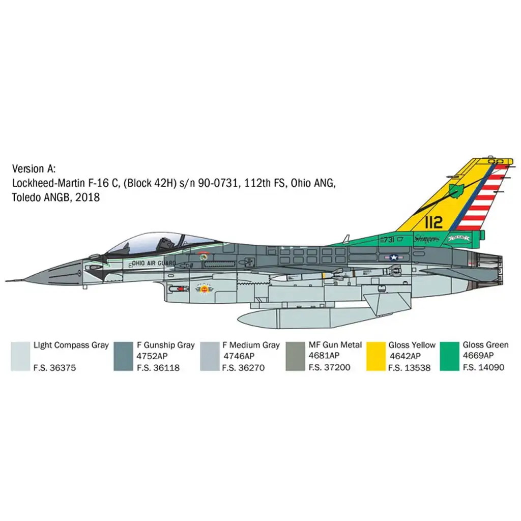 imagen de Italeri 1/48 F-16C Fighting Falcon modelo de avión 3