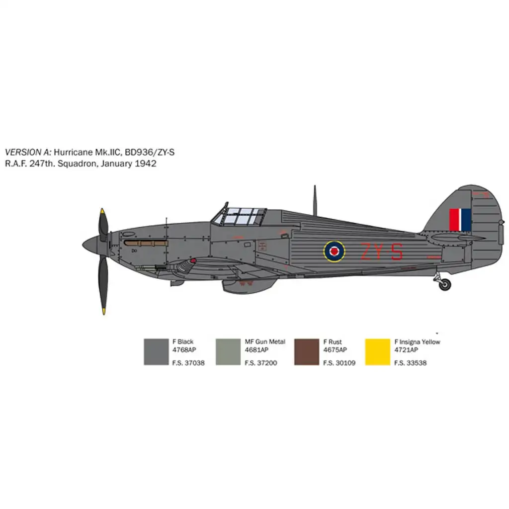 imagen de Italeri 1/48 Hurricane Mk.IIC modelo de avión 3