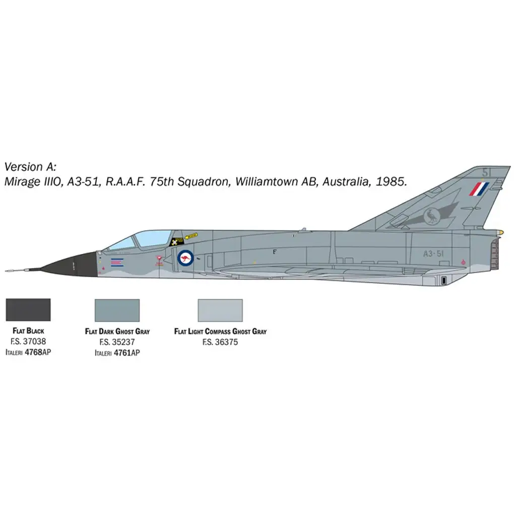 imagen de Italeri 1/48 Mirage III E modelo de avión 3