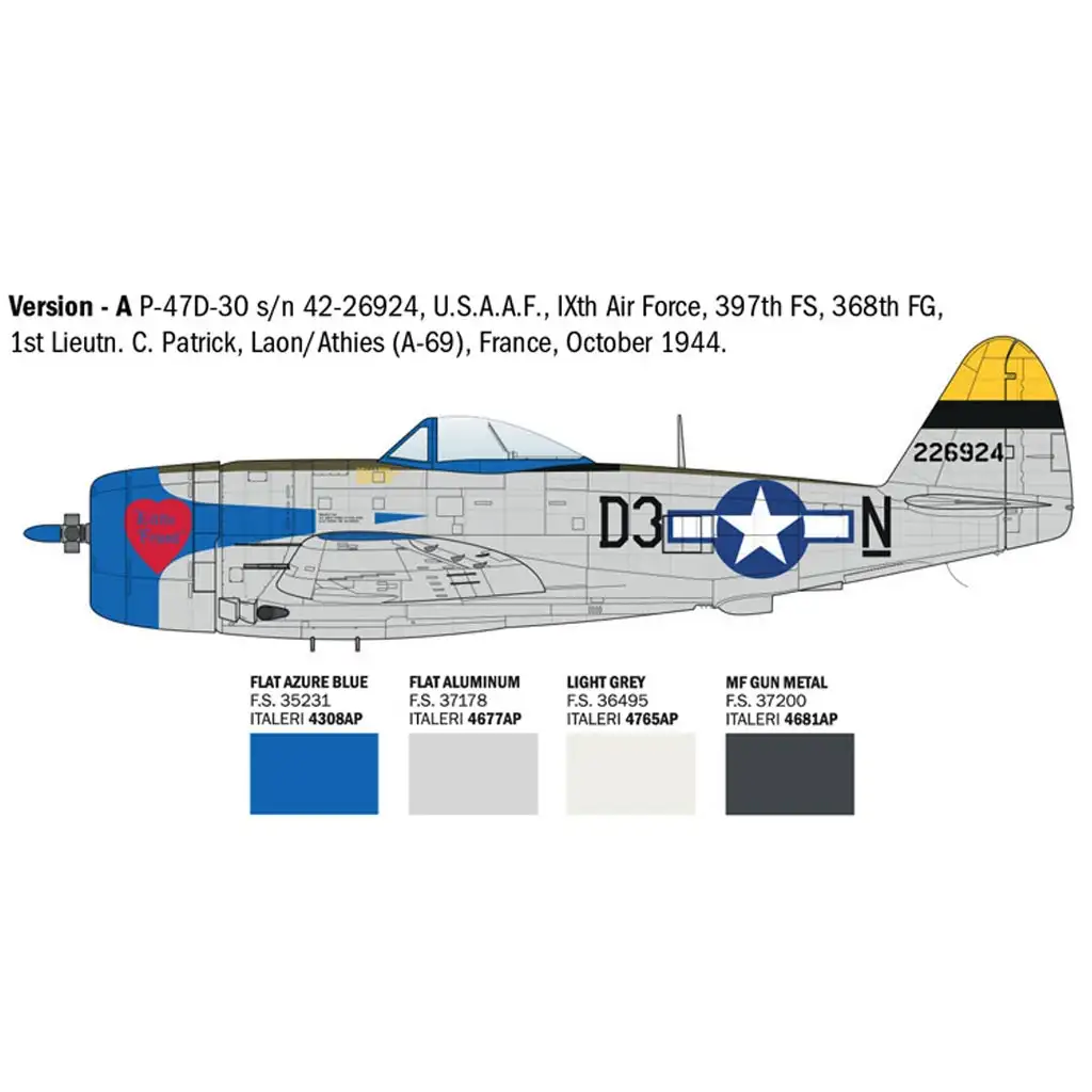 imagen de Italeri 1/48 P-47D Thunderbolt modelo de avión 3