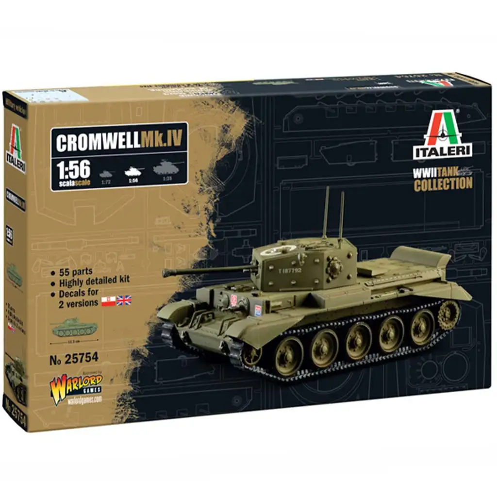 imagen de Italeri 1/56 tanque Cromwell Mk. IV maqueta 1