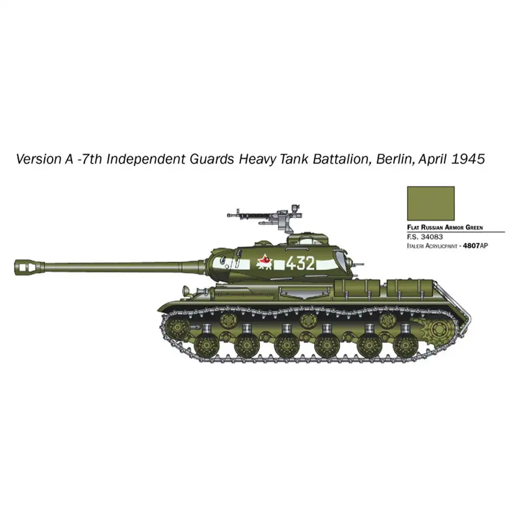 imagen de Italeri 1/56 tanque JS2 Stalin maqueta 3