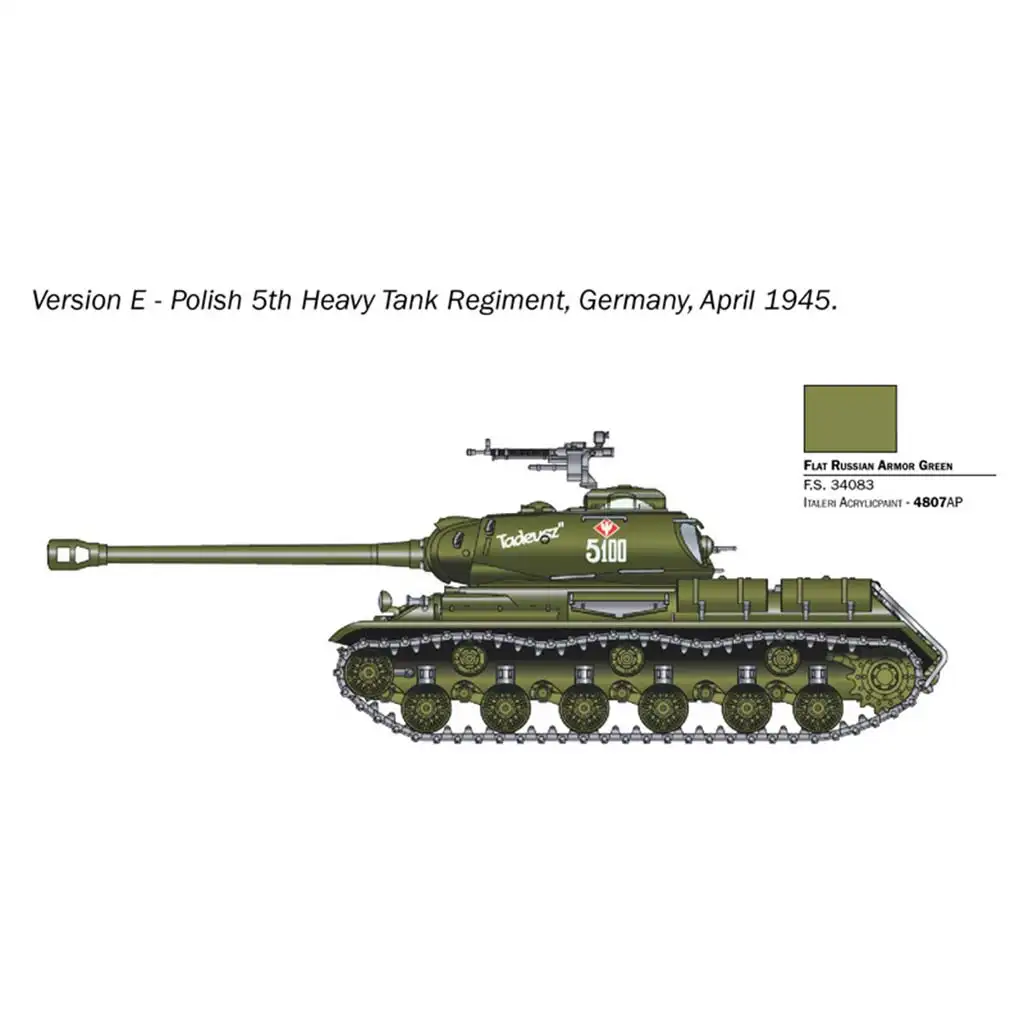 imagen de Italeri 1/56 tanque JS2 Stalin maqueta 4