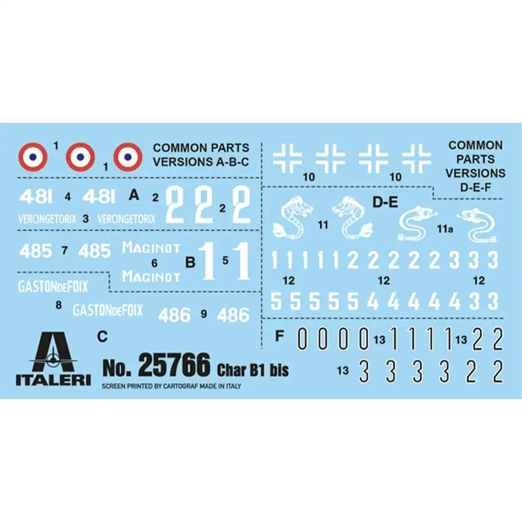 imagen de Italeri 1/56 tanque modelo Char B1 Bis 2