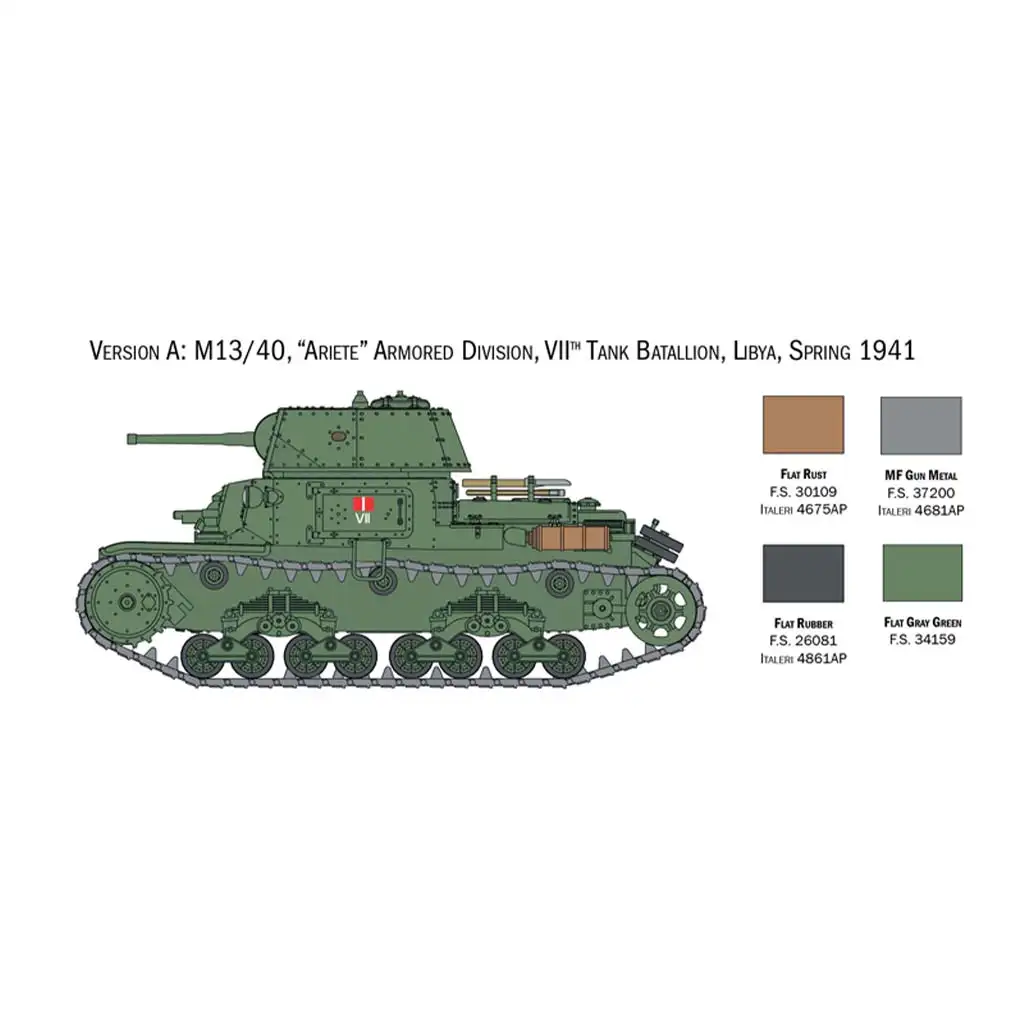 imagen de Italeri 1/56 Tanques Italianos y Semoventi modelo 3