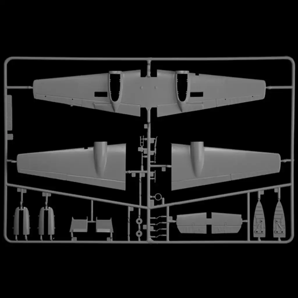 imagen de Italeri 1/72 Bf 110 C Zerstörer caza de combate maqueta 9