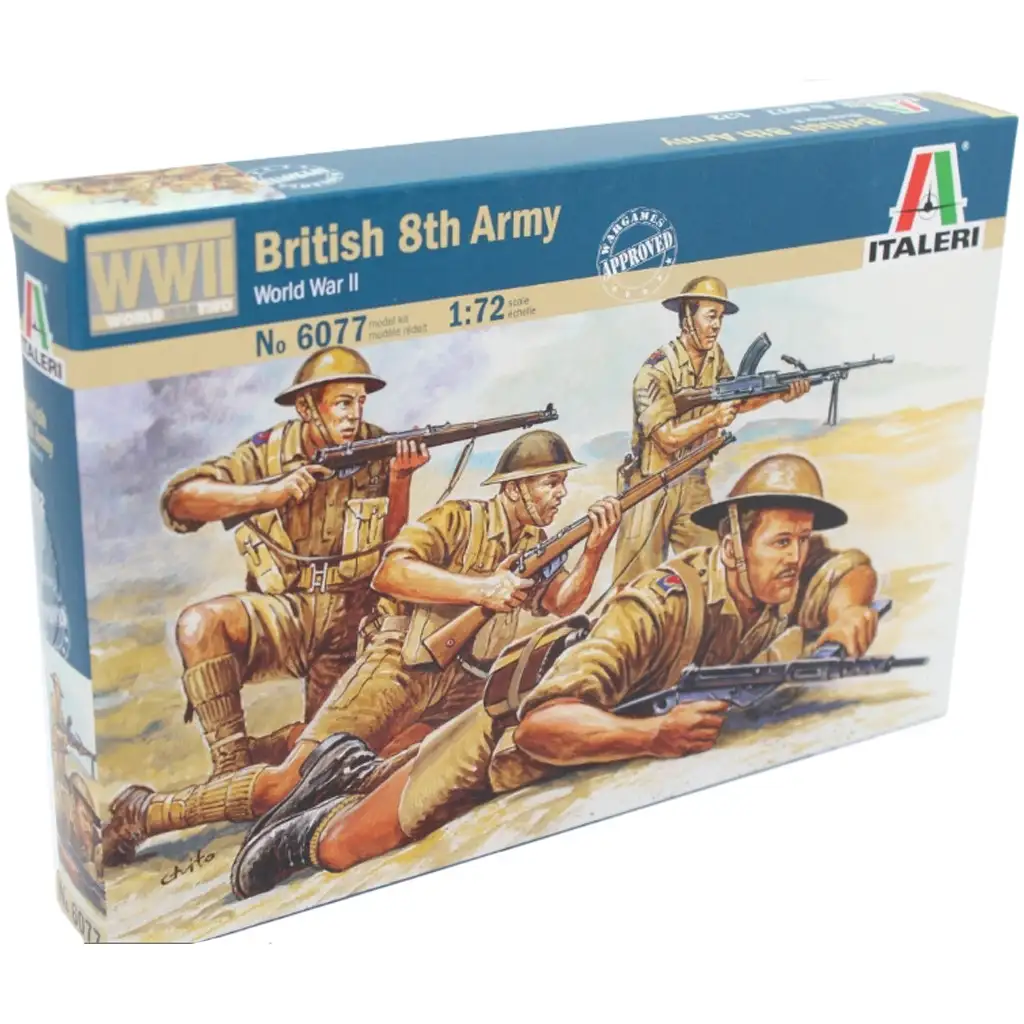 imagen de Italeri 1/72 Británicos 8ª Ejército Figuras militares maqueta 1