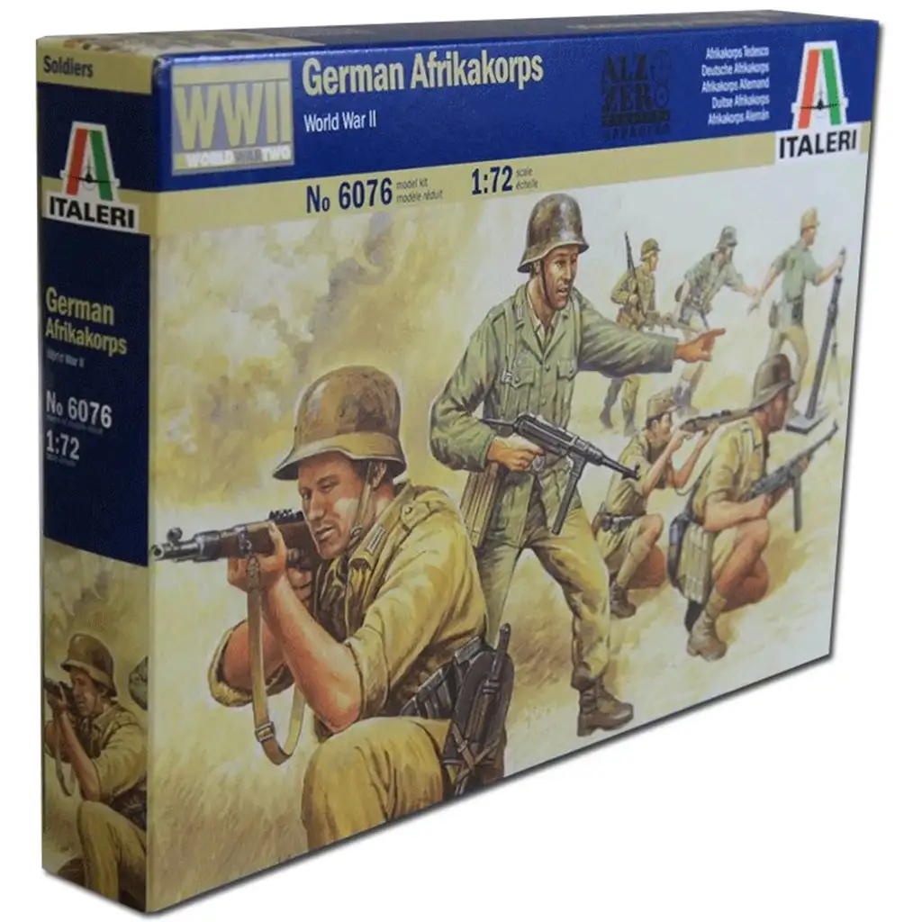 imagen de Italeri 1/72 Cuerpo de Ejército Africano Alemán Figuras de Soldados Modelo 1