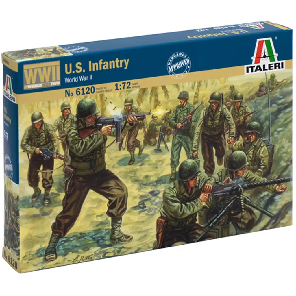 imagen de Italeri 1/72 Infantería de EE. UU. WWII. figura de soldados americanos modelo 1