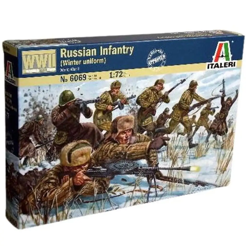 imagen de Italeri 1/72 Infantería Rusa de Invierno Figura de Soldado Modelo 1