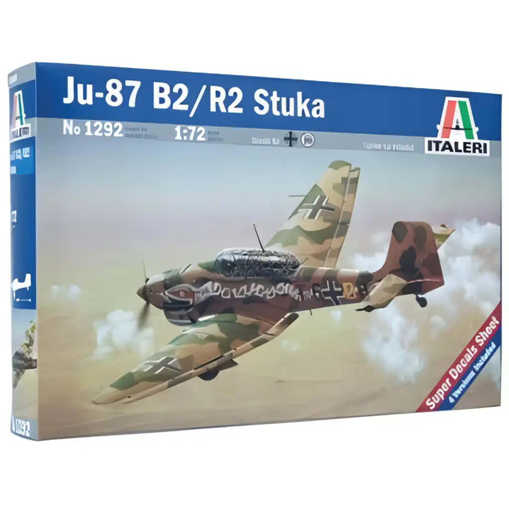 imagen de Italeri 1/72 Ju-87 B2/R2 Stuka bombardero en picado modelo 1