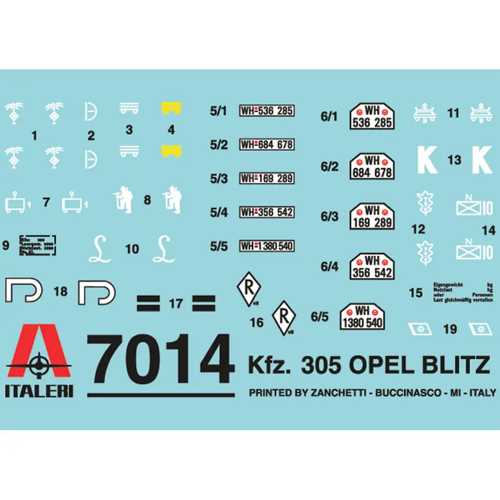 imagen de Italeri 1/72 Kfz. 305 Opel Blitz camión militar maqueta 2