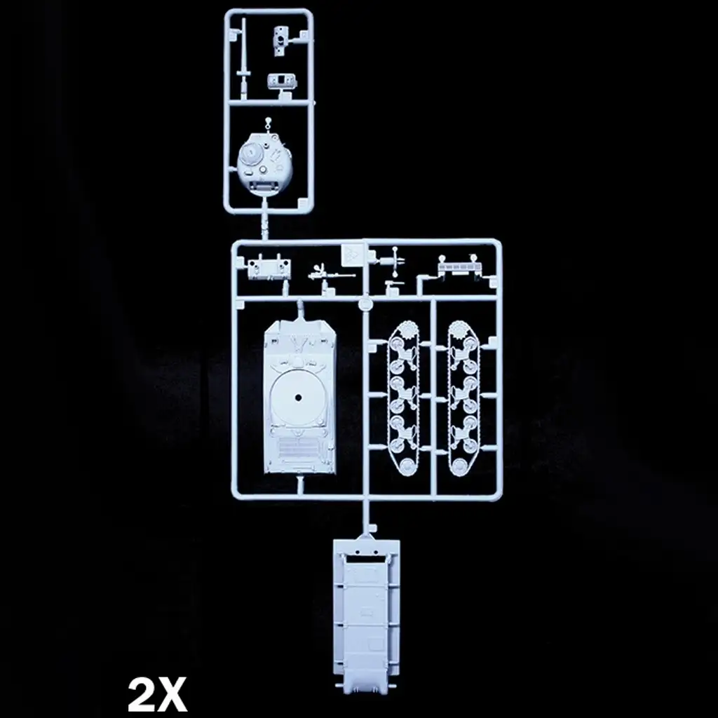imagen de Italeri 1/72 M4A3 75mm tanque Sherman set de maqueta de 2 piezas 3