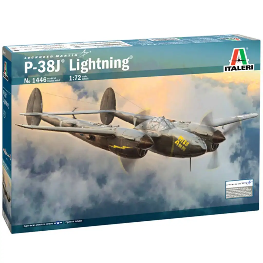 imagen de Italeri 1/72 P-38J Lightning modelo de avión 1