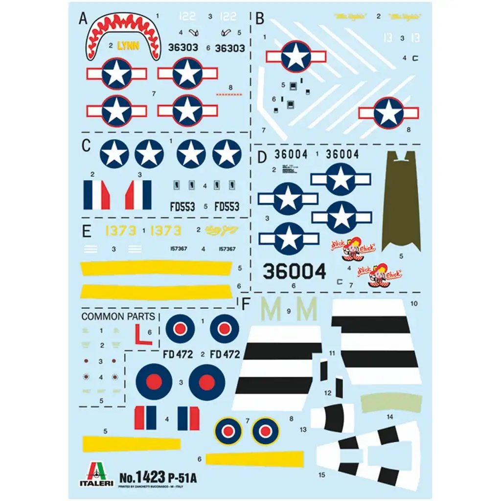 imagen de Italeri 1/72 P-51A Mustang caza maqueta 2