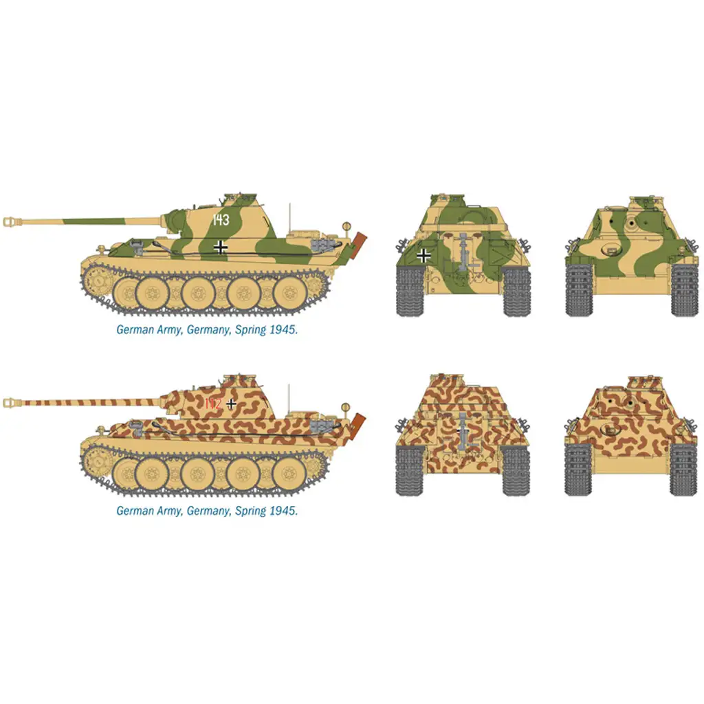 imagen de Italeri 1/72 Pz. Kpfw. V Panther Ausf. G tanque Párduc set de modelo de 2 piezas 4