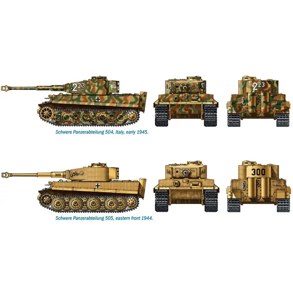 imagen de Italeri 1/72 Pz. Kpfw. VI Tiger I Ausf. E tanque Tigris set de modelo de 2 piezas 3