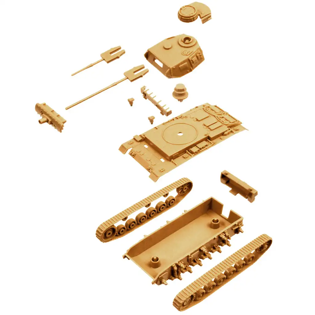 imagen de Italeri 1/72 Pz.Kpfw. III Ausf. J tanque set de modelo de 2 piezas 3