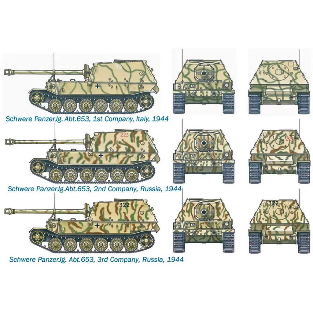 imagen de Italeri 1/72 Sd. Kfz. 184 Panzerjäger Elefante cazacarros modelo 2