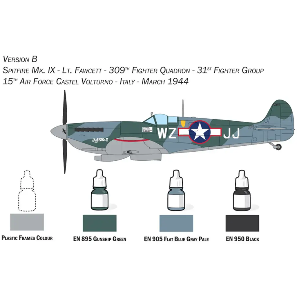 imagen de Italeri 1/72 Spitfire Mk. IX modelo de avión 4