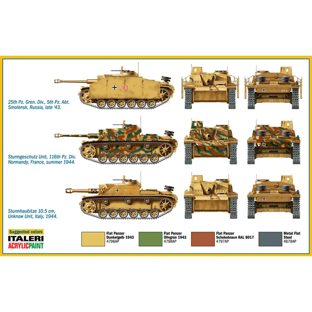 imagen de Italeri 1/72 Sturmgeschütz III cazacarros de asalto set de 2 modelos 3