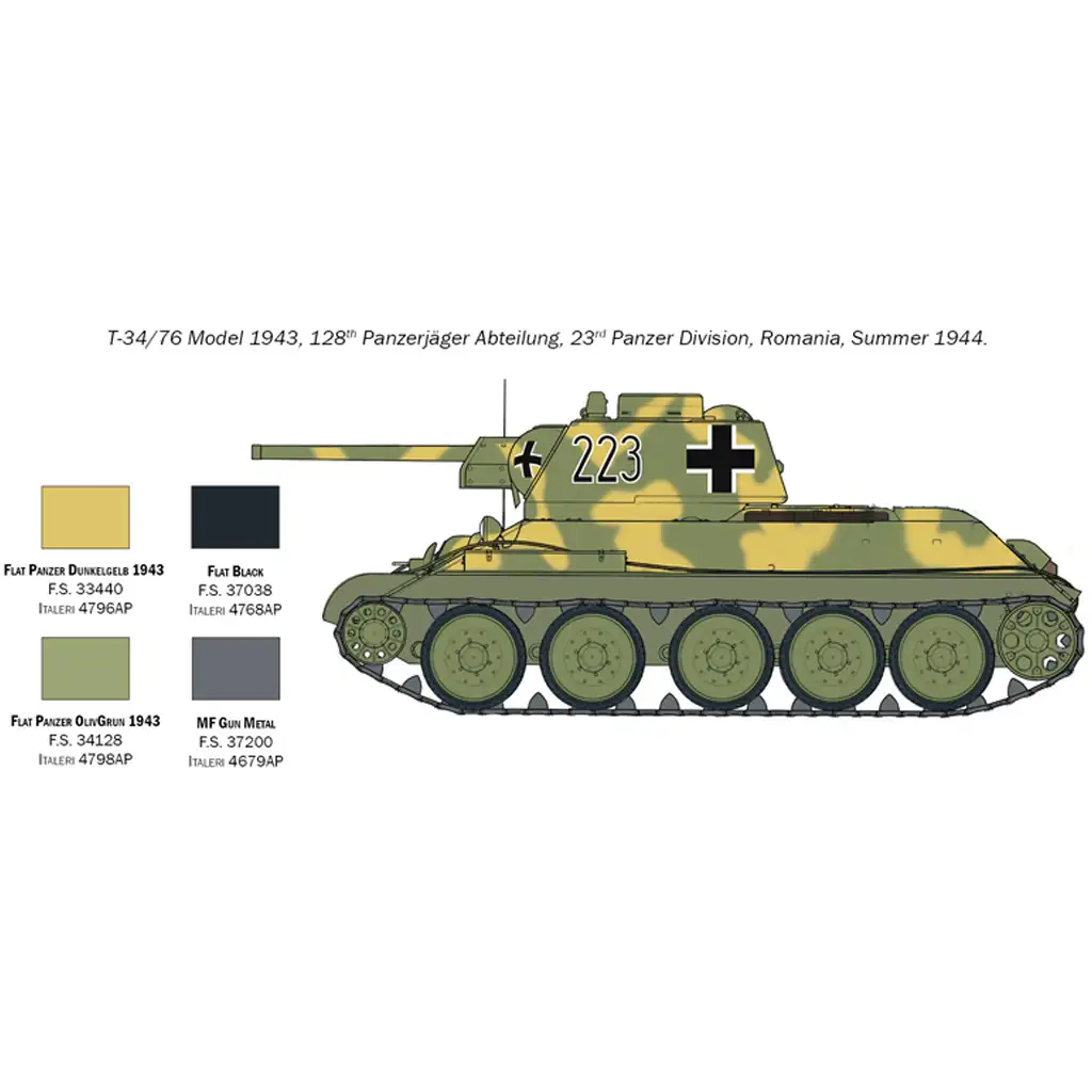 imagen de Italeri 1/72 T-34/76 Modelo 1943 tanque maqueta 6
