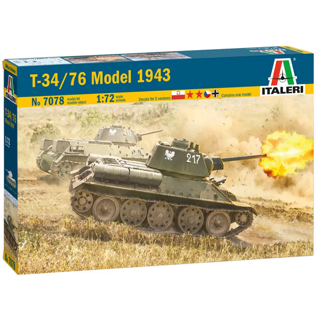 imagen de Italeri 1/72 T-34/76 Modelo 1943 tanque maqueta 1
