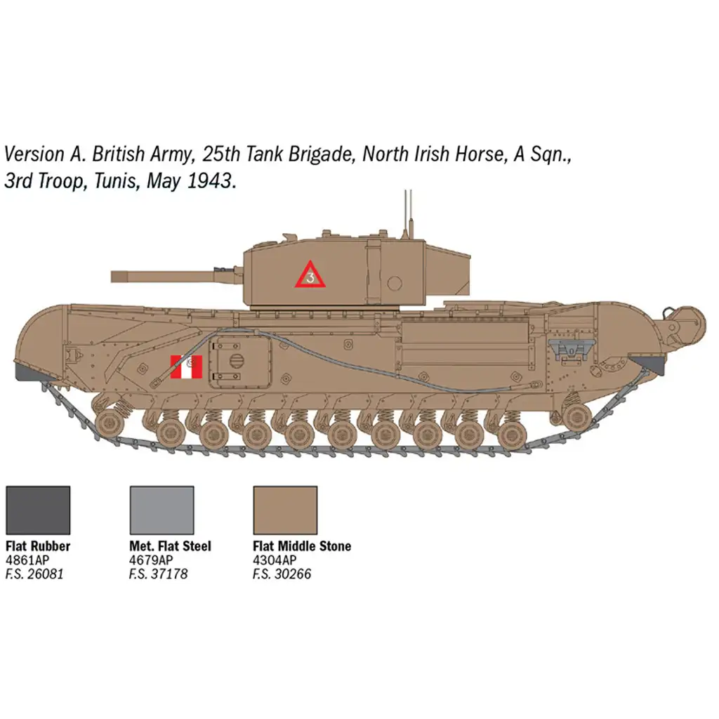 imagen de Italeri 1/72 tanque Churchill Mk. III maqueta 3