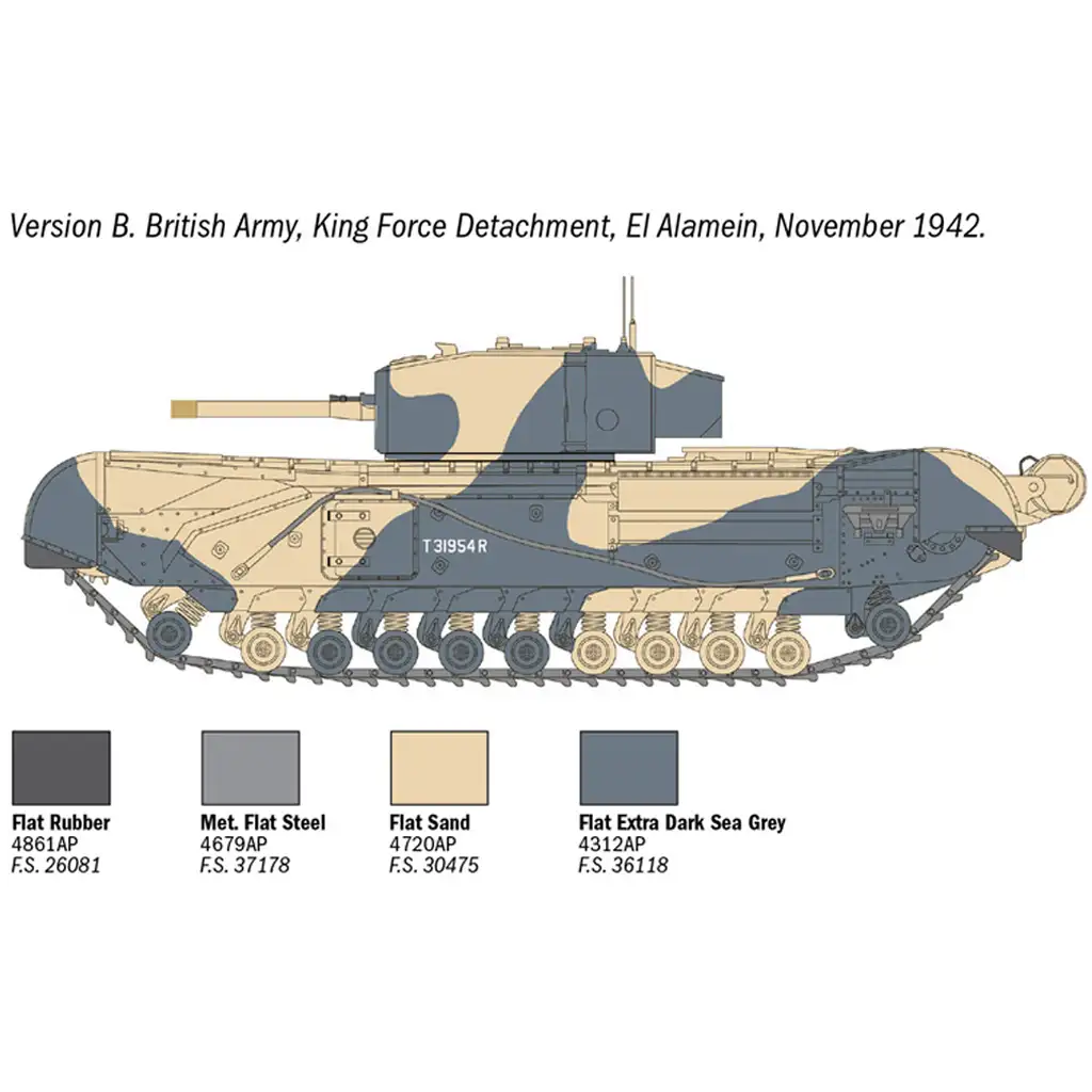 imagen de Italeri 1/72 tanque Churchill Mk. III maqueta 4