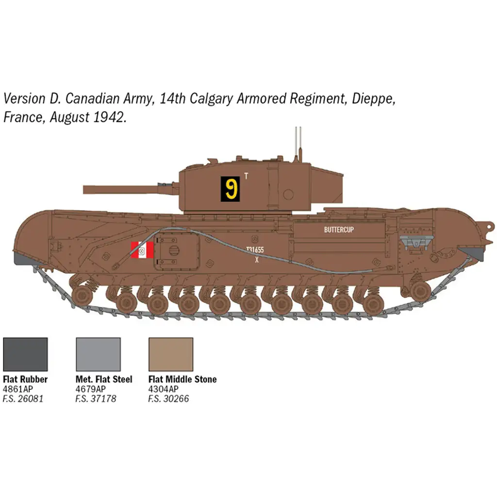 imagen de Italeri 1/72 tanque Churchill Mk. III maqueta 6