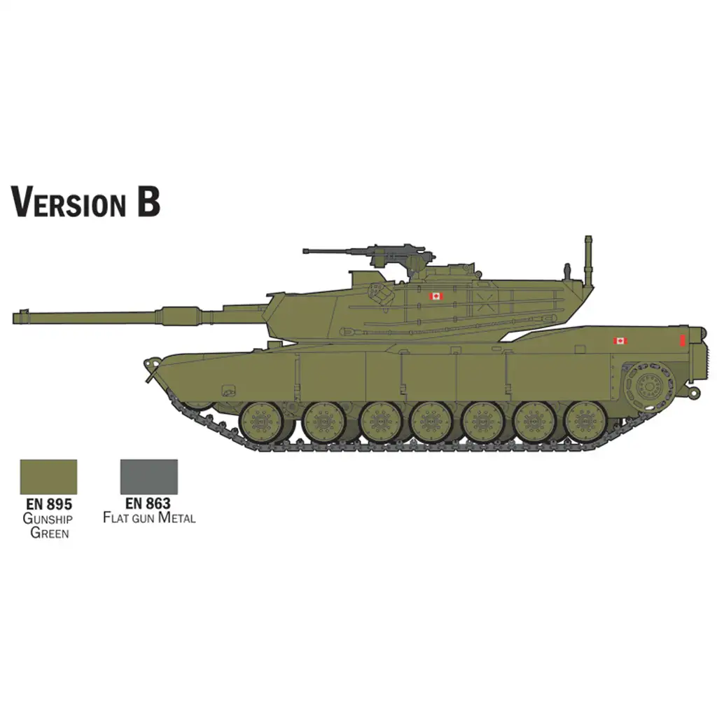 imagen de Italeri 1/72 tanque M1 Abrams maqueta set 4
