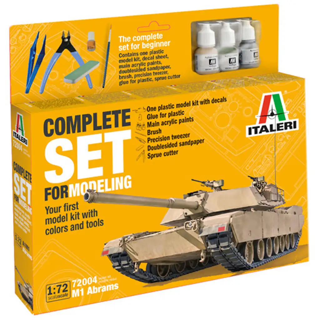 imagen de Italeri 1/72 tanque M1 Abrams maqueta set 1