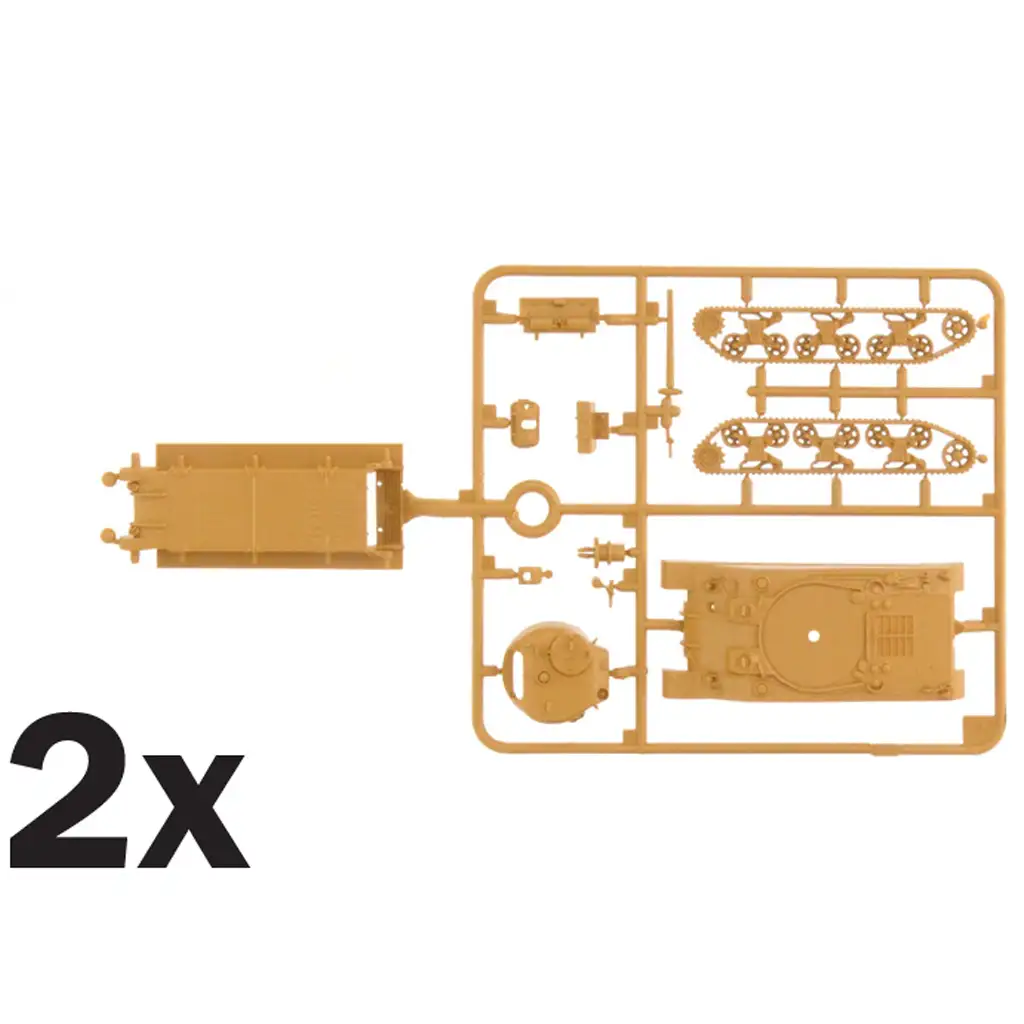 imagen de Italeri 1/72 tanque M4A2 Sherman III set de maquetas de 2 piezas 5