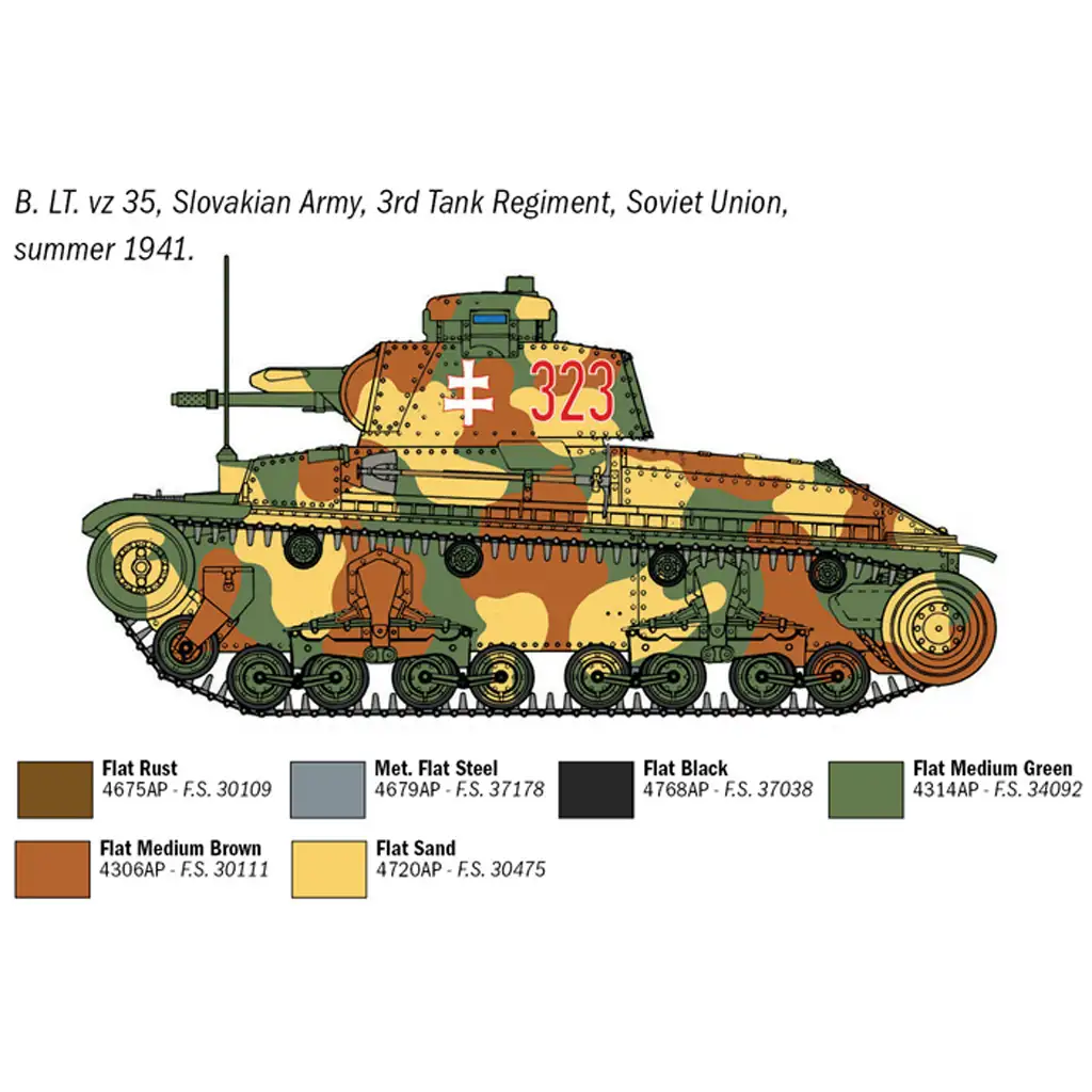 imagen de Italeri 1/72 tanque Pz. Kpfw. 35(t) maqueta 4