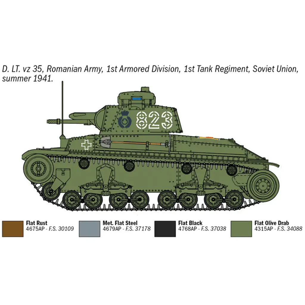 imagen de Italeri 1/72 tanque Pz. Kpfw. 35(t) maqueta 6