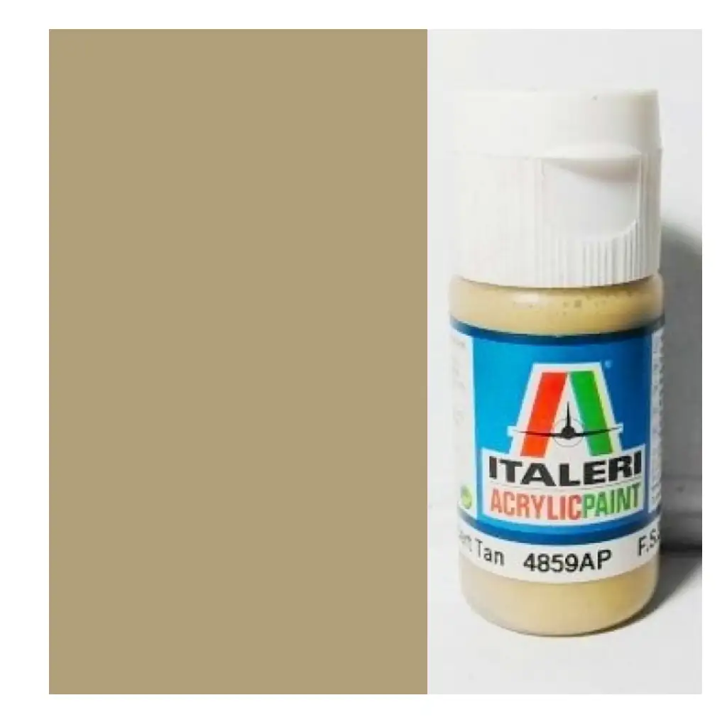 imagen de Italeri Flat Desert Tan (4859AP) - Pintura acrílica mate color arena desértica 20ml 1