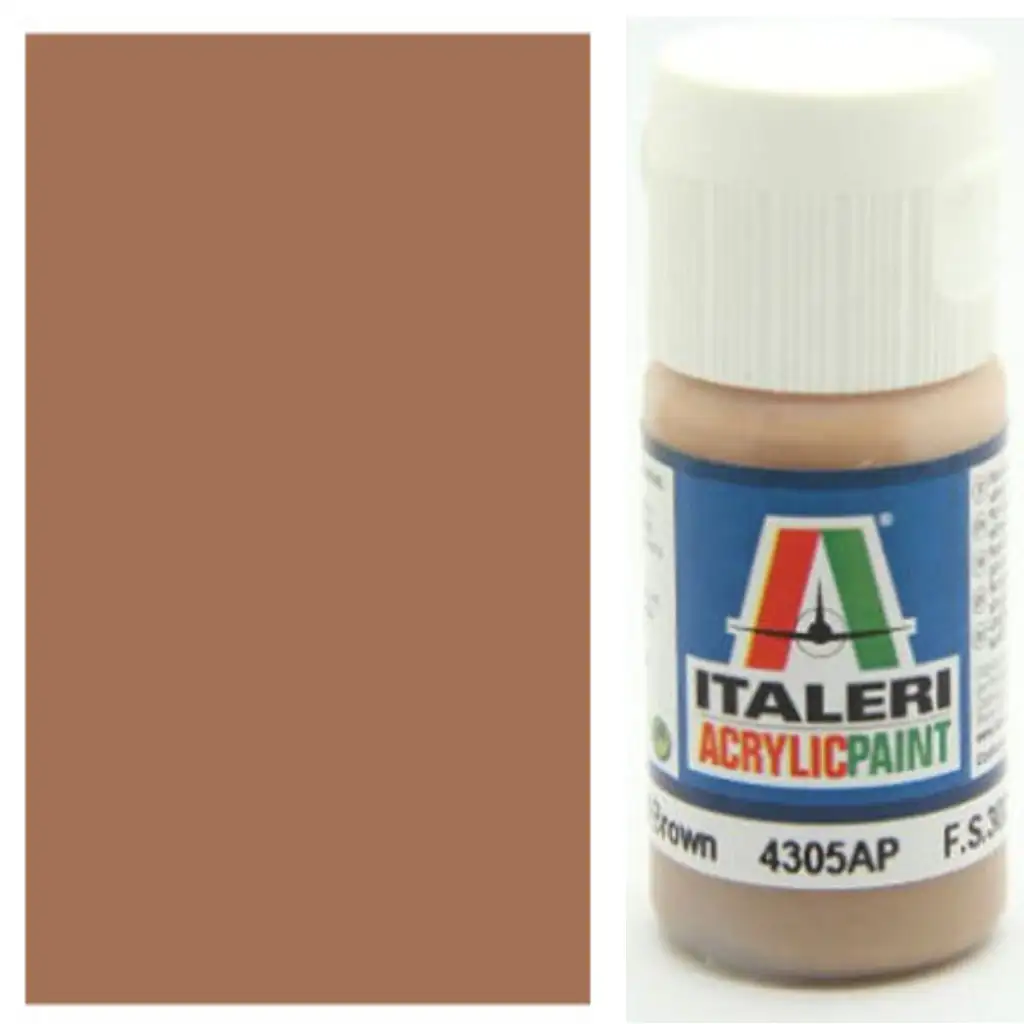 imagen de Italeri Flat Light Brown (4305AP) - Mate marrón claro pintura de maqueta 20ml 1