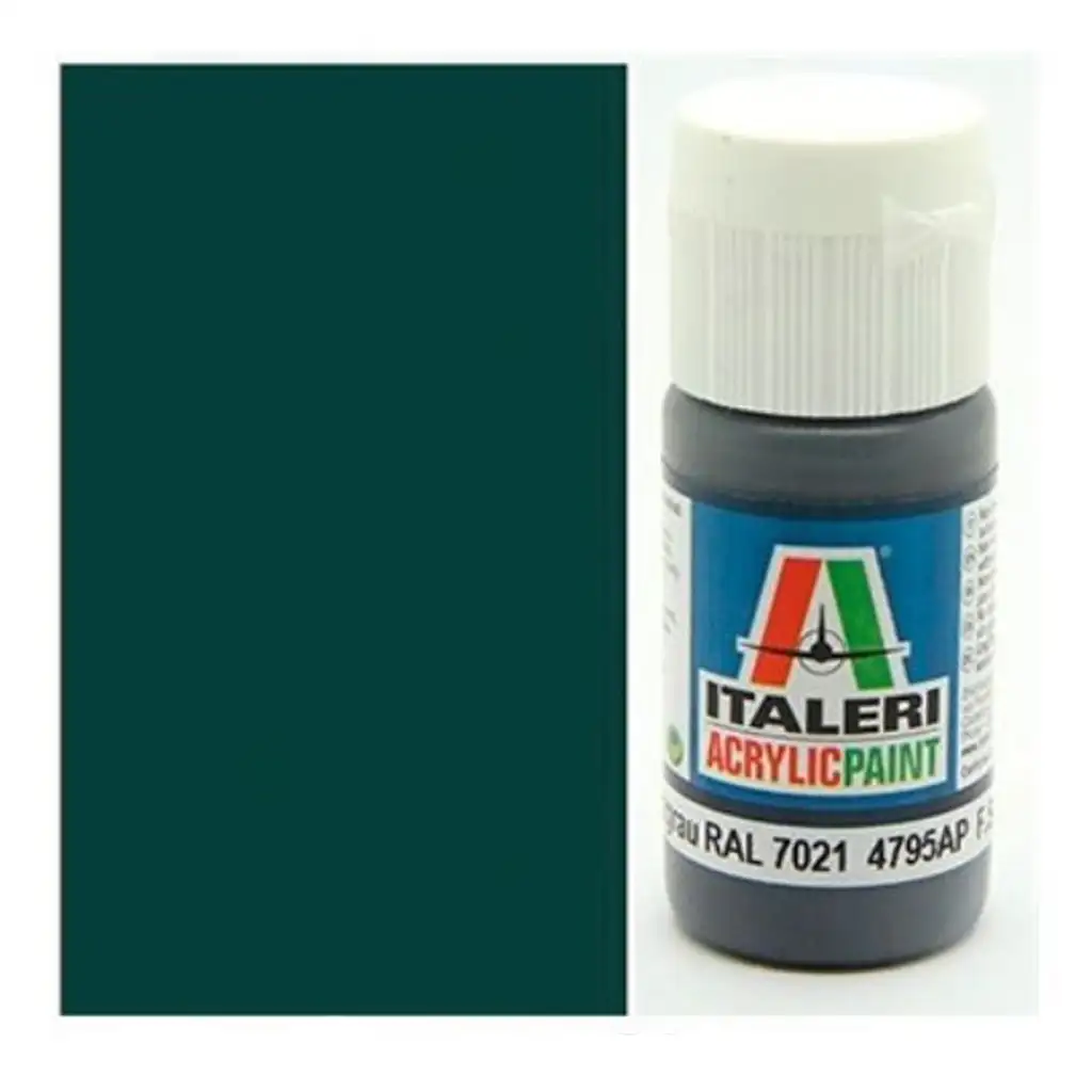imagen de Italeri Flat Pz. Schwarzgrau RAL 7021 (4795AP) – Pintura acrílica mate gris panzergrau 20ml 1